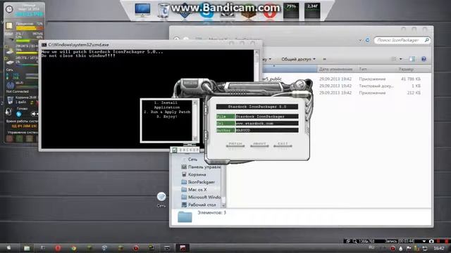 Как поменять /Оформление На ОСWinodws7 на оформление Mac OS X смотреть онлайн