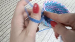 Крестообразный набор петель спицами