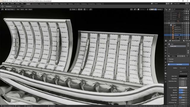 Cloth Simulation in Blender 2.8 смотреть онлайн