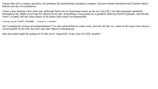 FastCGI sent in stderr: "Primary script unknown" while reading response header from upstream смотреть онлайн