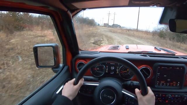 2020 Jeep Wrangler Unlimited Rubicon EcoDiesel - Rainy POV Test Drive (Binaural Audio)