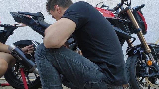 Honda CB500F 2023 - Mivv GP Pro exhaust - unboxing, installation, sound check. смотреть онлайн