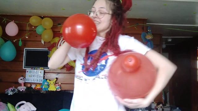HUGE RED TUFTEX Queen Of Looners Big Balloon Blow To Pop | Looner POPPING BALLOONS B2P