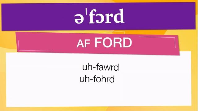 Vocabulario en Inglés: 'AFFORD' смотреть онлайн