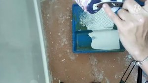 Попробовала узорный ролик для стен, что из этого вышло