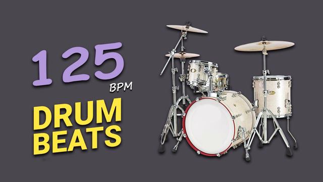 Funk Drum Loop 125 BPM | Drum Beat | Backing Track Metronome смотреть онлайн