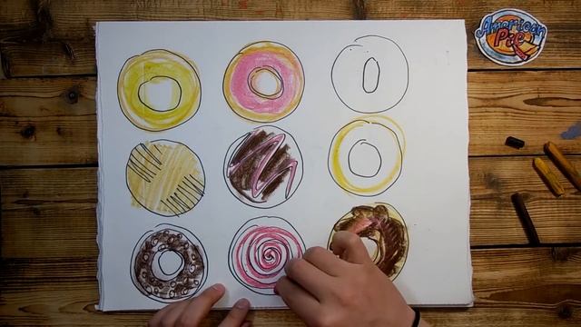 Скетч Пончиков - как нарисовать пончики смотреть онлайн