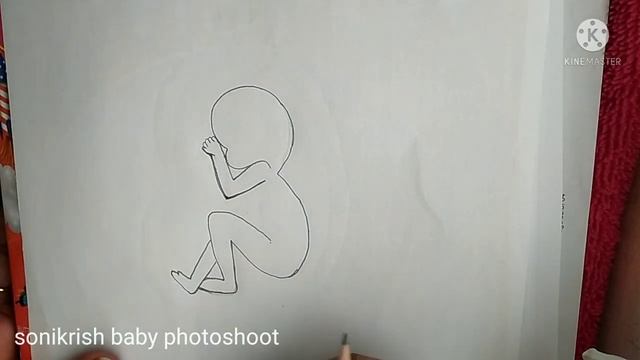How to draw Baby in Womb//baby in mother stomach//foetus in uterus ??? смотреть онлайн