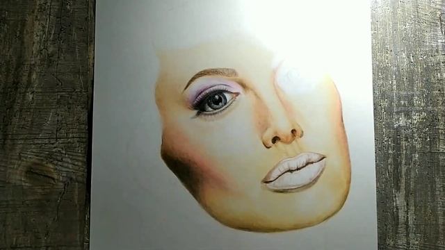 Рисунок Анджелина Джоли/Drawing Angelina Jolie смотреть онлайн
