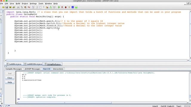 Using the Math Class in Java! смотреть онлайн