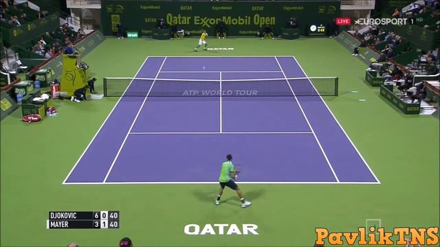 Novak Djokovic vs Leonardo Mayer Highlights DOHA 2016 смотреть онлайн