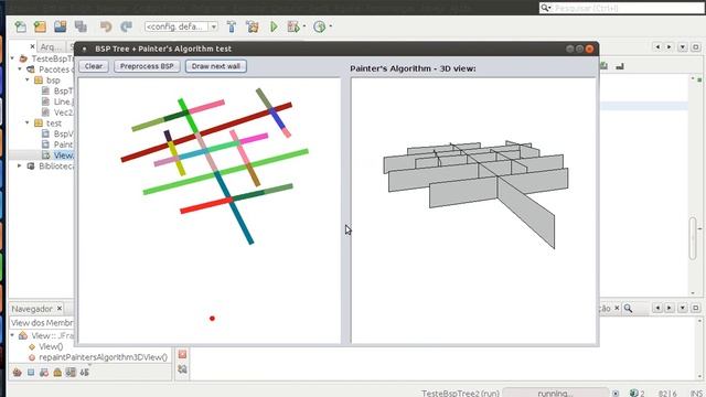 Java 2D/3D from scratch - 2D binary space partition (BSP) + 3D view (with painter's algorithm) test смотреть онлайн