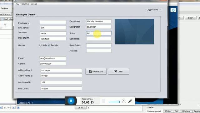 Salary Management System Using JAVA and SQLite смотреть онлайн