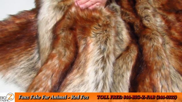 Animal Faux Fur Fabric Red Fox/Ecoshag™ смотреть онлайн