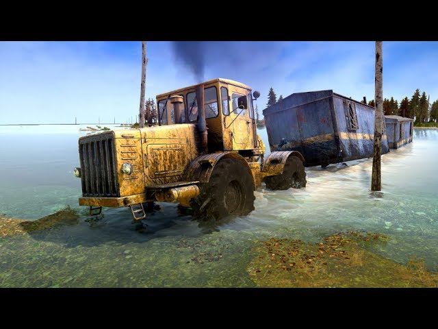 Spintires: MudRunner К 700 Горбатый Прохождение Одиночная игра Карта Потоп смотреть онлайн