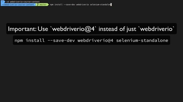 Lesson 1a - Installing WebdriverIO and Dependencies смотреть онлайн