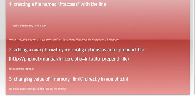 PHP ini_set memory limit смотреть онлайн