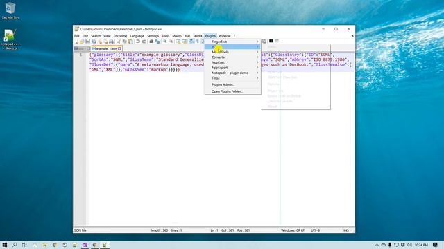 How to Reformat JSON in Notepad++ Using JSON Plugin смотреть онлайн