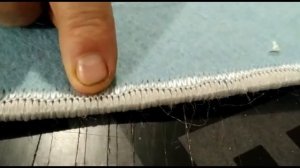 Обработка края ковролина. Оверлок