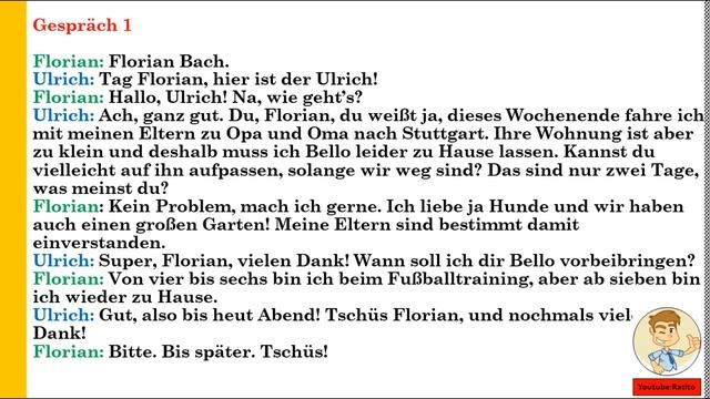 Hörtraining A1 - 1/2