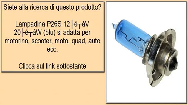 Lampadina P26S 12Â V 20Â W (blu) si adatta per motorino, scooter, moto, quad, auto ecc. смотреть онлайн