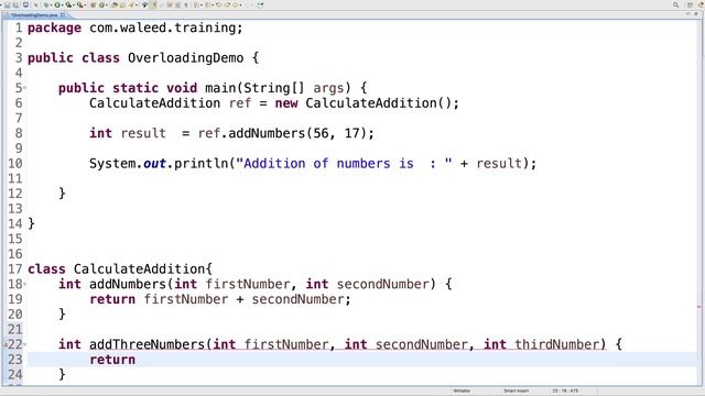 13 Method Overloading in Java смотреть онлайн