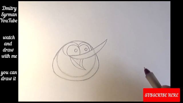How to draw Atomic Bird from Angry Birds Space смотреть онлайн