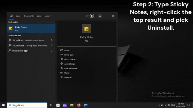 SOLVED! How To Uninstall Sticky Notes Windows 10 смотреть онлайн