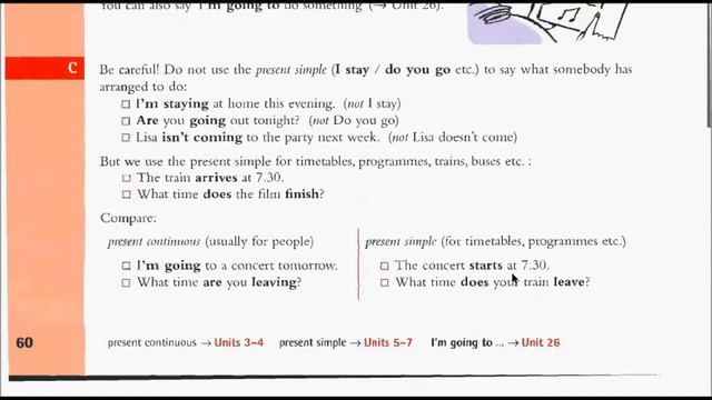 Unit 23 (Future Tense - am/is/are Ving) / Essential Grammar in Use Elementary Book 1 смотреть онлайн