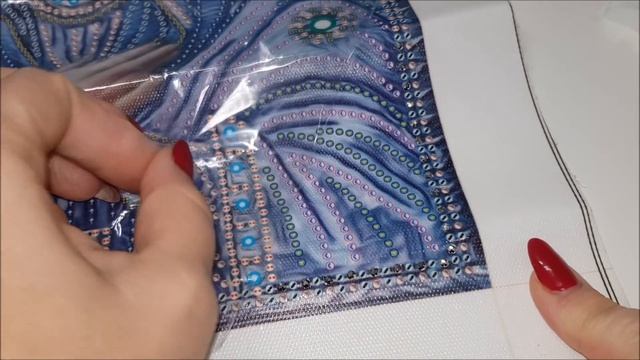 РАСПАКОВКА и ПРОЦЕСС выкладки шикарной иконы " Умиление" . Много страз нового поколения! смотреть онлайн