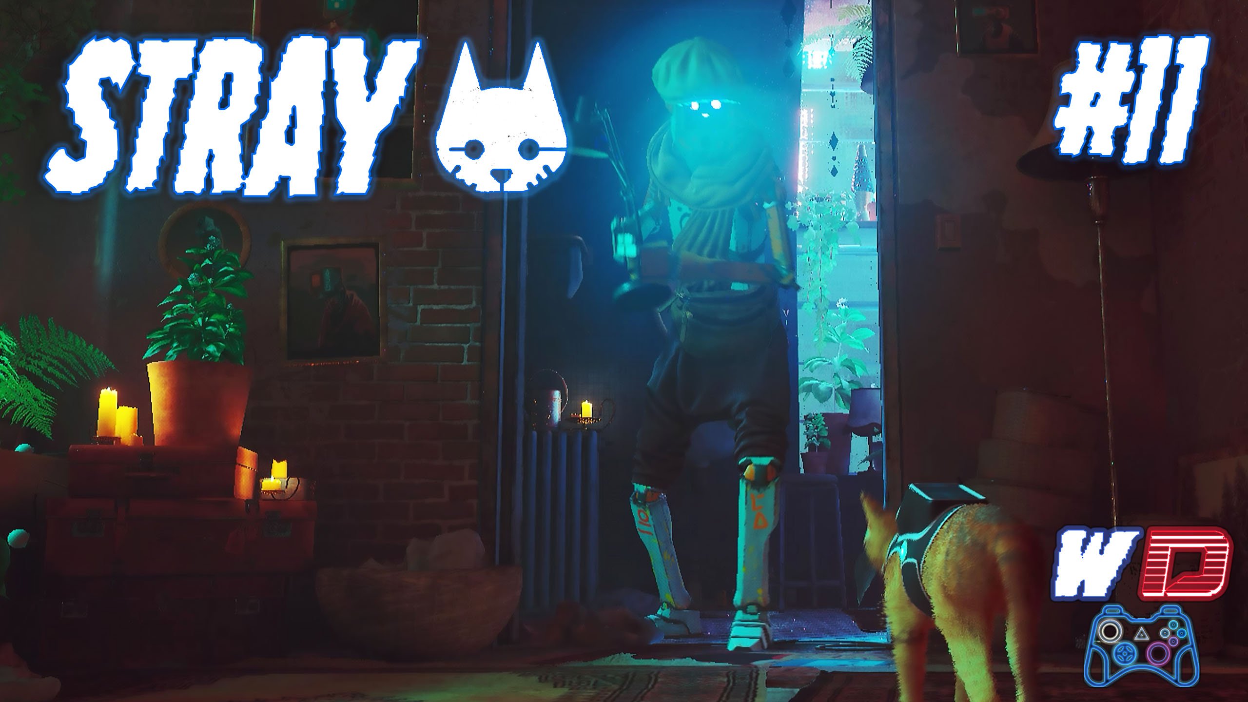 Stray. Прохождение #11. Котик находит Клементину