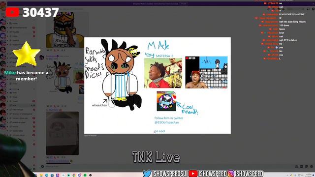 iShowSpeed😂 Reacts again To His Fan Art!? but in the end... смотреть онлайн