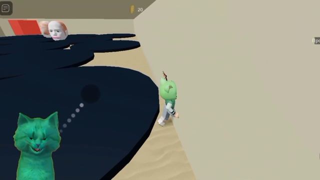 ЭТА СУМАСШЕДШАЯ БАШКА ГОНИТСЯ ЗА МНОЙ! Roblox Escape Running Head | КОТЁНОК ЗЕЛЁНКА смотреть онлайн