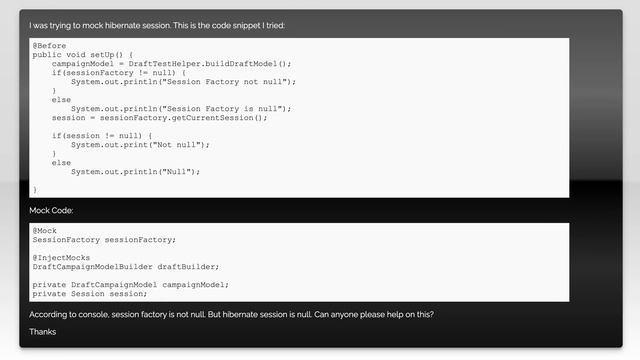 Mocking Hibernate Session смотреть онлайн