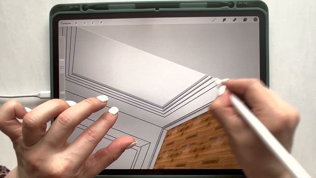 Урок 4. Простой коллаж в перспективе с синим креслом. смотреть онлайн