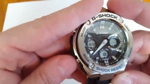 Настройка CASIO G SHOCK GST W110 1A. Setting CASIO G-SHOCK GST-W110-1AER