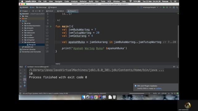 Belajar Kotlin - When & Range смотреть онлайн