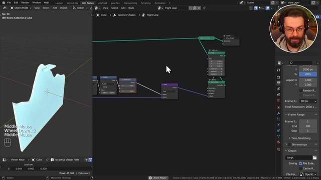 Endless Flight Loop with Geometry Nodes - Blender Tutorial смотреть онлайн