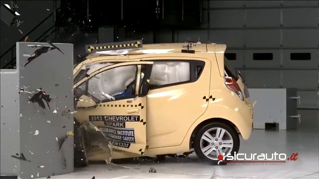 Crash test IIHS - Chevrolet Spark смотреть онлайн