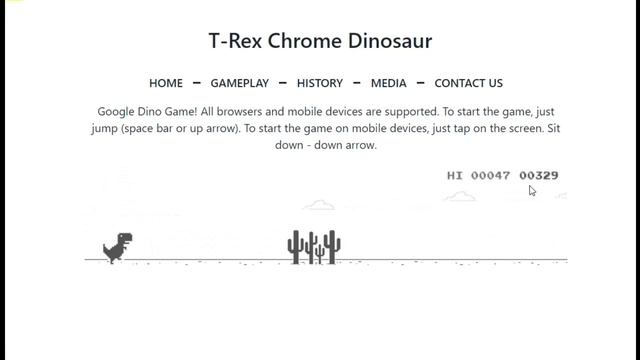 Chrome Dino Game 10 hours смотреть онлайн