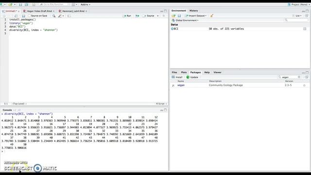 Vegan R Package Tutorial смотреть онлайн