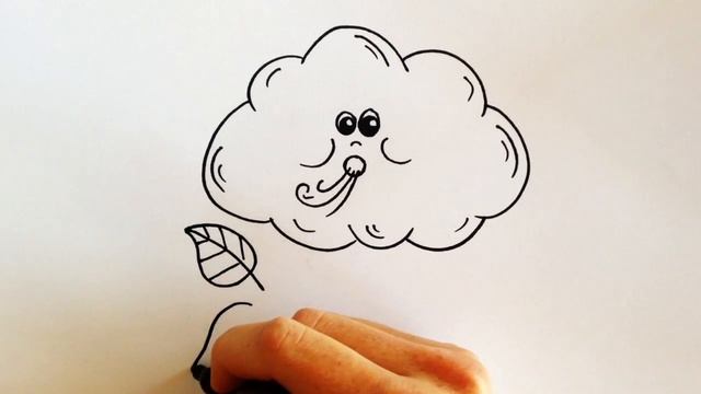 Drawing Lesson: How to Draw a Windy Day Cloud смотреть онлайн