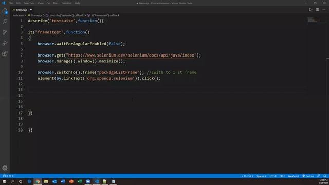 Part-14: How To Handle Frames/Iframes in Protractor смотреть онлайн