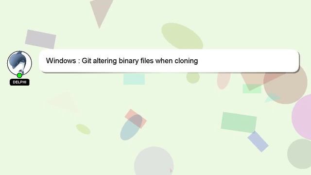 Windows : Git altering binary files when cloning смотреть онлайн