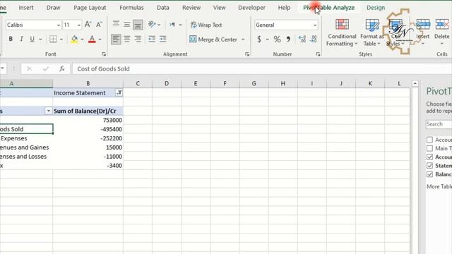 Best Practices for Preparing a Multiple-Step Income Statement Using Pivot Tables in Excel смотреть онлайн