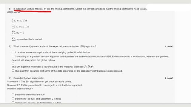 Introduction to Machine Learning Week 11 | NPTEL | Solution July 2023 | By IIT Madras смотреть онлайн
