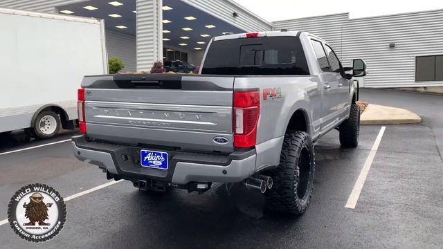 2020 Ford F250 Platinum Leveled on 35s Iconic Silver Covert Edition смотреть онлайн