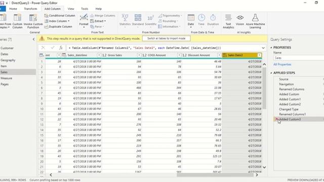 Power BI: Decoding Direct Query Part 11 - Convert DateTime column to Date Column and Join in Model смотреть онлайн