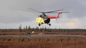 Взлёт вертолёта МИ-8