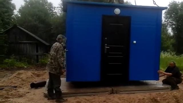 Монтаж павильона насосной станции в д. Ново-Пхово. Часть 2 смотреть онлайн